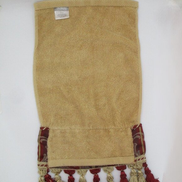 Croscill Bath Towels Set of 2 Elegant Tassels Decorative Trim 28X15 & 20x10" - Picture 4 of 5